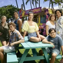 The stars of “Doogie Kamealoha, M.D.”